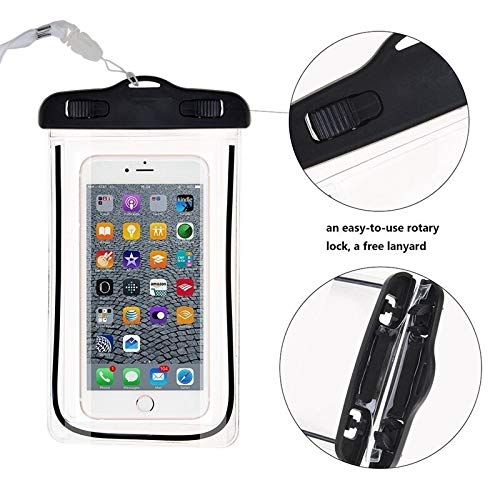Fitto Universal Waterproof Phone Dry Bag Case ??Swimming, Underwater Mobile Phone Holder Cover, IPX8 Aqua Protection for Smartphones & Accessories