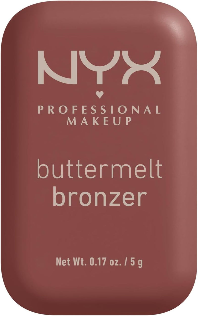 Buttermelt Bronzer, Powder Bronzer, 12 HR Wear, Fade Resistant & Transfer Resistant, Buildable, Vegan, Shade - All Butta'd Up, 1 Count - Brown