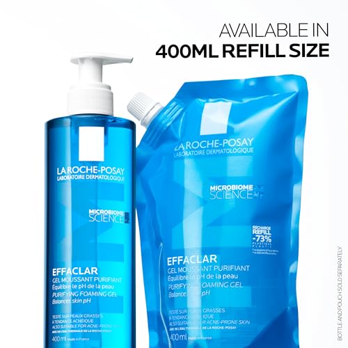 La Roche-Posay Effaclar Acne Foaming Cleansing Gel for Oily and Acne Prone Skin 400ml