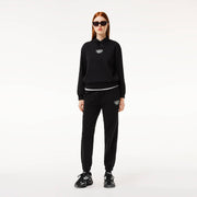 Womens Printed Jogger Tracksuit - Black