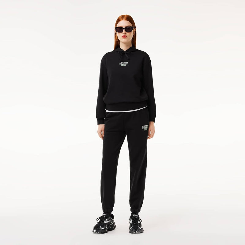 Womens Printed Jogger Tracksuit - Black