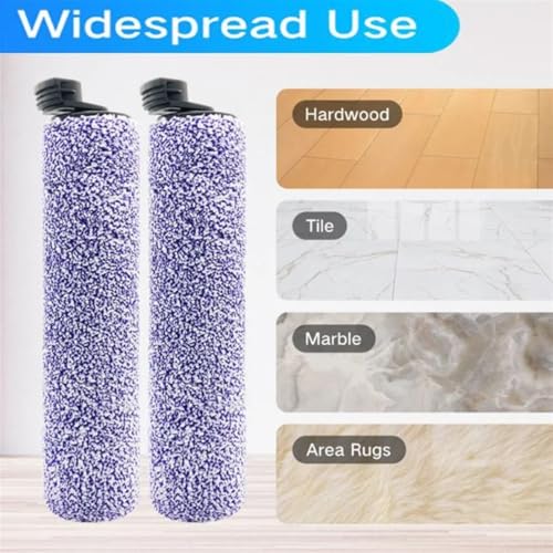 Jodriva 2 Brush Rolls +4 Replacement Filter Foams, for Shark, for HydroVac/Cordless Pro 3in1 Vacuum Mop Anti, Replace Part #WDB1F2 Robot Vacuum Mop Pad(4 Pcak)