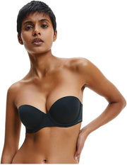 Women Push Up Strapless Bra - Black