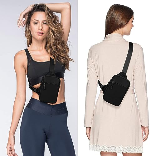 Mini Sling Bag for Men Women Small Crossbody Shoulder Backpack Fanny Packs Personal Pocket Bag Casual Phone Chest Bag