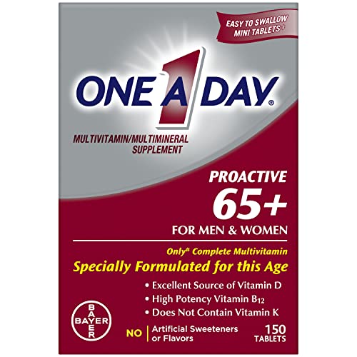 One A Day Men's & Women's Proactive 65+ Multivitamin Supplement (150 Count)