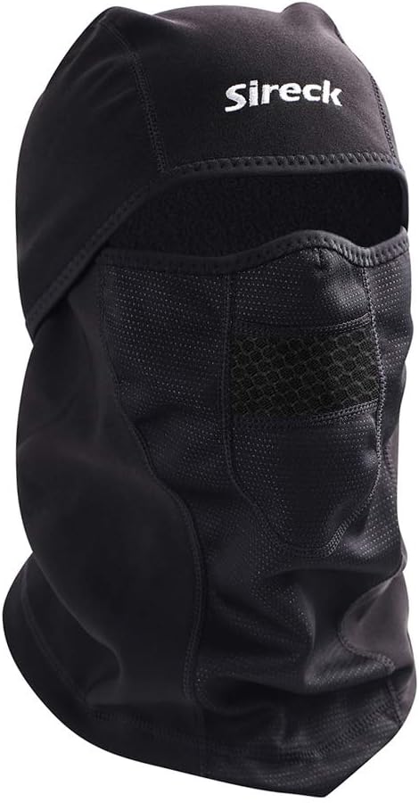 Cold Weather Balaclava Ski Mask, Water Resistant and Windproof Fleece Thermal Face Mask, Hunting Cycling Motorcycle Neck Warmer Hood Winter Gear for Men Women, Black - Water Resistant, One size