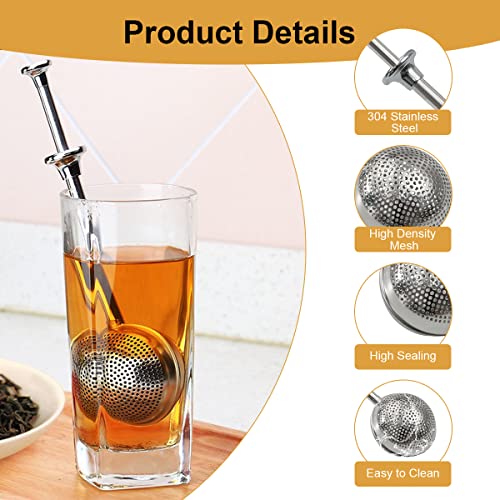 Fitto Stainless Steel Tea Strainer â€“ Fine Mesh, Durable Loose Leaf Tea Infuser with Long Handle for Easy Brewing â€“ Reusable, Rustproof Tea Filter for Cups, Mugs, and Teapots â€“ Dishwasher Safe
