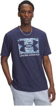 mens UA ABC CPRNT BOXED LOGO SS Modern (pack of 1) - BLUE