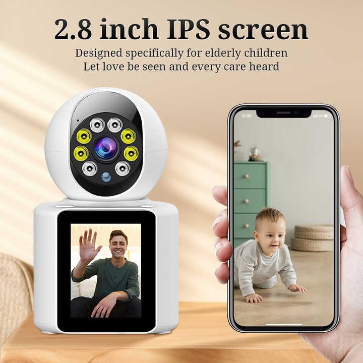 Two way video WiFi camera 1080P Video Calling WIFI HD Camera One-Click Video Calling Infrared Night Vision Video Baby Monitoring Camera, CCTV IP Camera Smart Auto Tracking Baby Monitor, Motion Detecti