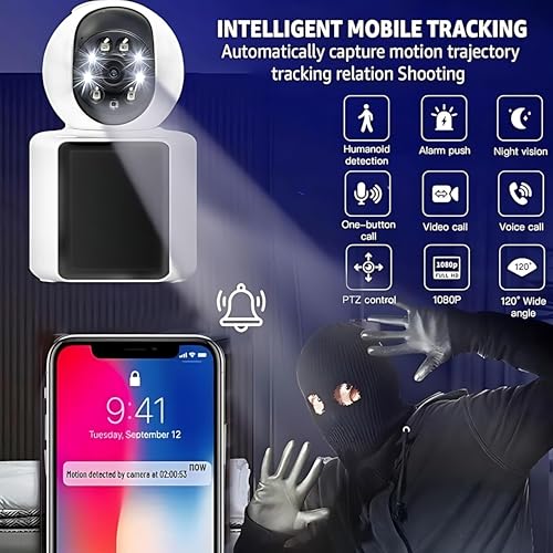 Indoor Security Camera for Home - Video Calling Smart 360 Camera Baby Monitor CCTV Camera for home wireless with audio - Wifi Camera - Spy Camera - Hidden Camera for Home Camera - Baby Camera
