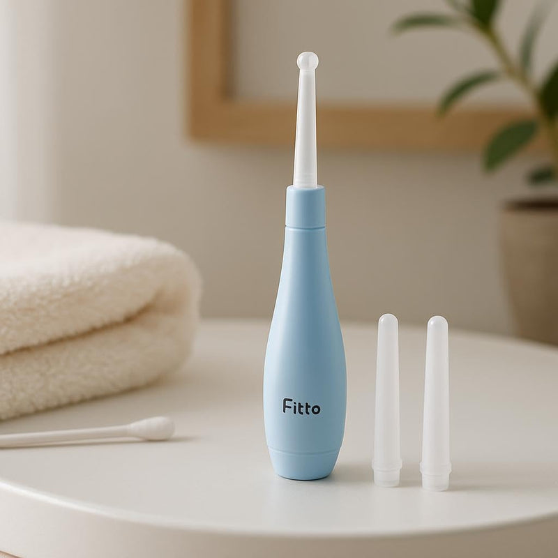 Fitto Silicone Ear Wax Cleaner - Reusable Spiral Ear Pick Earwax Remover Tool for Adults & Kids - Soft Safe Ear Cleaning Tool