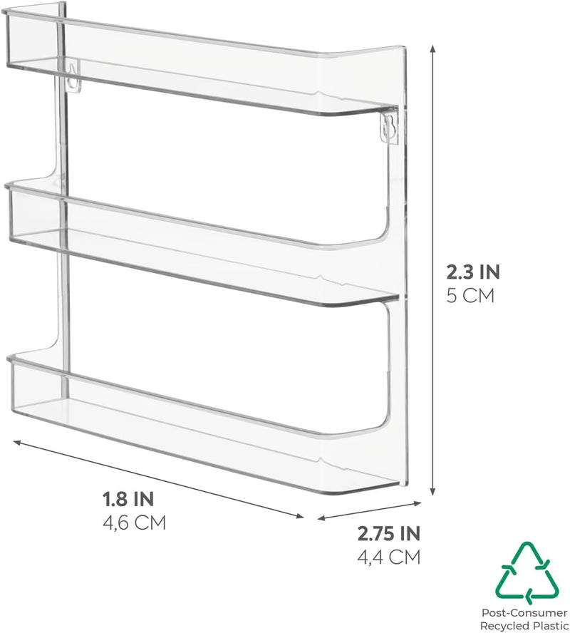 Idesign Bpa-Free Plastic Divided MakEUp Palette Cosmetic Organizer, The Clarity Collection – 9.25" X 3.86" X 3.2", Clear