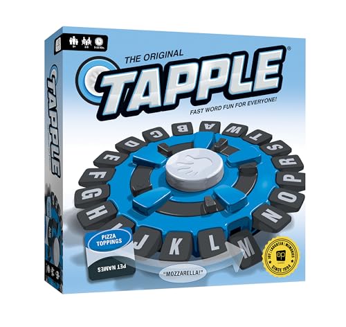 USAOPOLY TAPPLE® Word Game | Fast-Paced Family Board Game | Choose a Category & Race Against The Timer to be The Last Player | Learning Game Great for All Ages