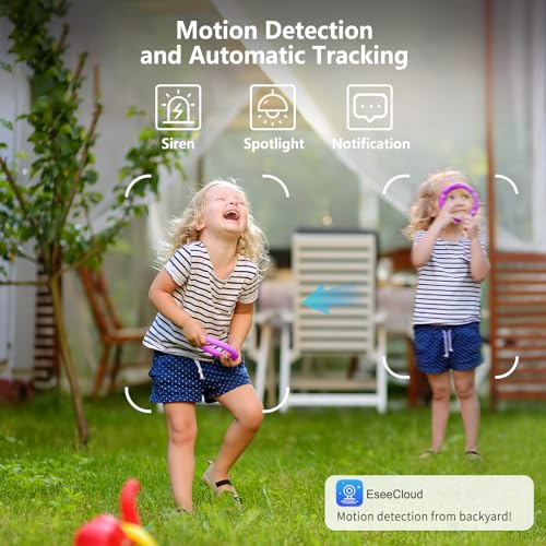 2NLF 1080P HD Outdoor Security Camera Wireless, 5GHz & 2.4GHz Wi-Fi PTZ Security Camera with 360° Vision, Motion Detection, Color Night Vision, Two-Way Audio, SD/Cloud Storage, IP66 Waterproof