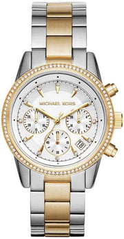 Women's Watch RITZ, 37 mm case size, Quartz Chronograph movement, Stainless Steel strap - Silver/Gold