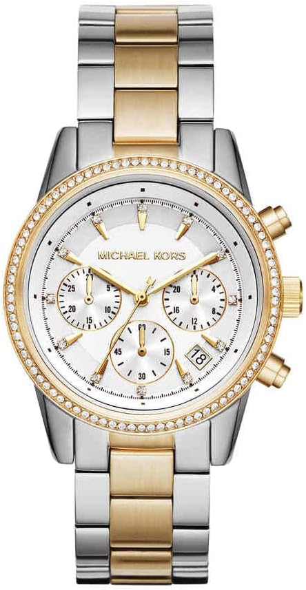 Women's Watch RITZ, 37 mm case size, Quartz Chronograph movement, Stainless Steel strap - Silver/Gold