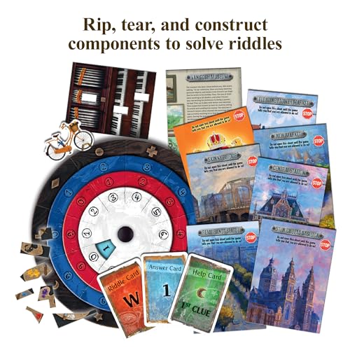 Thames & Kosmos EXIT: The Game - The Hunt Through Amsterdam | Escape Room |Co-op Games | 1+ Players |Ages 5-7| Brainteasers |Art Heist | Ages 12+