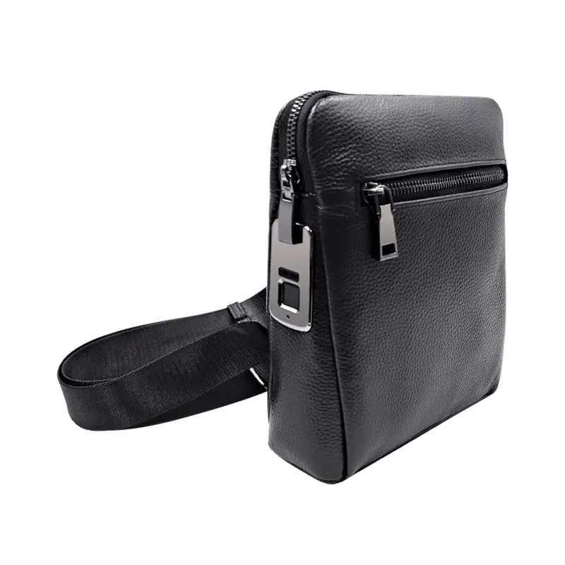 Men Handbag with Fingerprint Lock | 0.5s Fingerprint Unlock Anti-Theft Assurance