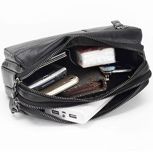 Leather Clutch Purse Wallet Men Wrist Bag