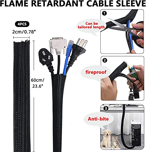 273 Pcs Cable Management Kit, ????? ???????? Cable Organizer for Home and Office. Useful for Power Cord, USB Cable, TV Cable, PC, Desktop Cable clips bundle, Home Office Cord Organizer for Desk etc