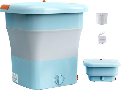TDOO Folding Clothes Washing Machine, Portable Mini Automatic Home Travel Washing Machine, Lightweight Underwear Washer for Apartment, Laundry, Camping, RV, Travel, Underwear, Personal, Baby (12L)