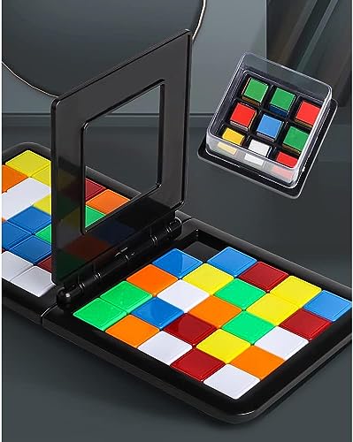 Azonee Race Game, Magic Block Game Board Games for 2 Players Genius Square Game Sequence Puzzle-Brain teasers-Board Games for Boys and Girls Rubiks Race Game 5+ Year Olds