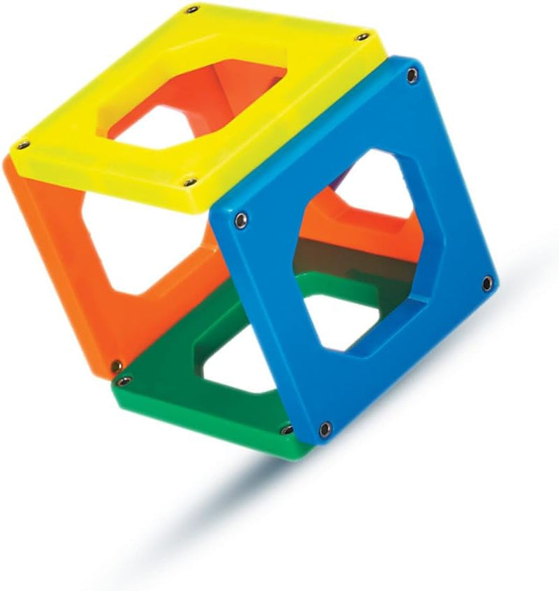 Mad Toys Magnetic Square Shaped Tiles 24 Pieces Multicoloured Construction Set, One Size