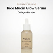 Rice Mucin Glow Serum, Collagen + Hyaluronic Acid & Niacinamide, 1.01 fl oz