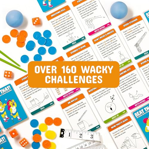 Gutter Games Beat That! - The Bonkers Battle of Wacky Challenges [Family Party for Kids & Adults], Multi-colored