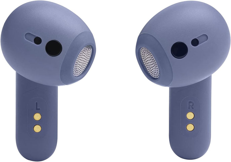 JBL Live Flex True Wireless Noise Cancelling Earbuds, Hi-Fi with Personi-Fi 2.0, 40H Battery, 6 Beam Forming Mics, Bluetooth 5.3, Touch/Voice Control, IP54 Water & Dust Resist - Blue, JBLLIVEFLEXBLU