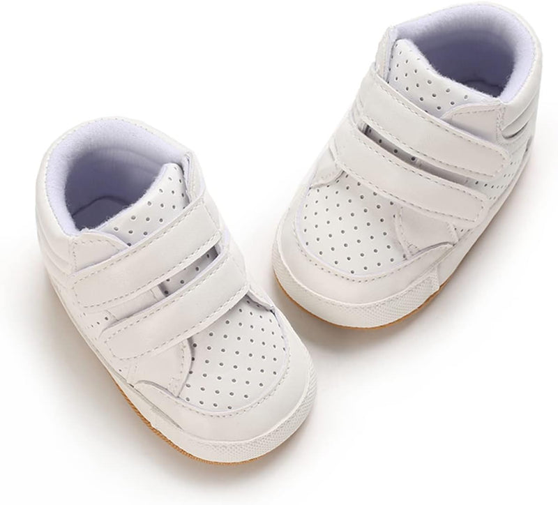 E-FAK Baby Shoes Boys Girls Infant Sneakers Non-Slip Rubber Sole Toddler Crib First Walker Shoes