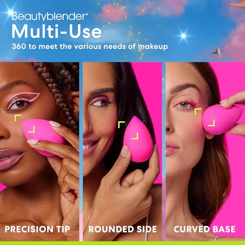 Beautyblender® | Stardust 2-Piece Beauty Blender Blend and Bake Set, Original Pink Makeup Sponge and Limited Edition Power Pocket Puff