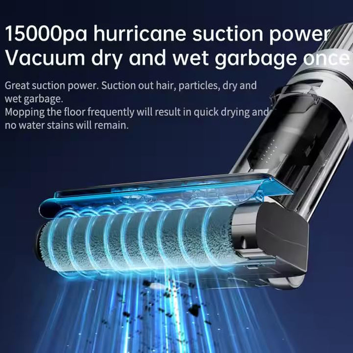 SmartClean™ Cordless Wet & Dry Vacuum Cleaner and Mop – Self-Cleaning, Streak-Free Drying, Lightweight & Portable, Powerful on Hard Floors, Corners, Sticky Messes & Pet Hair