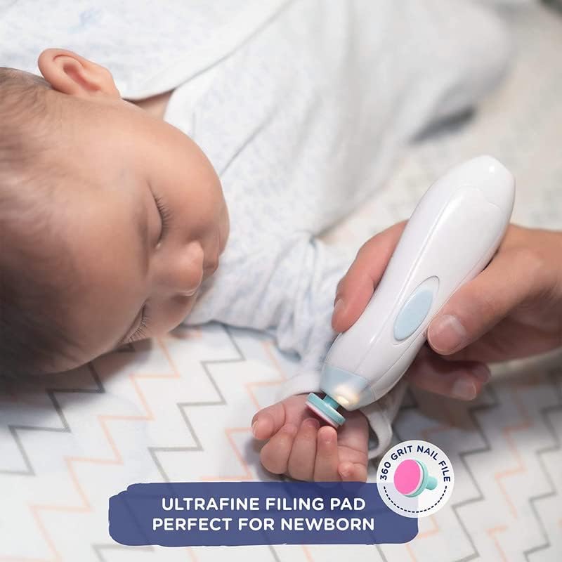 Baby Nail Trimmer Electric - Electric Nail File Baby - Baby Nail File - Safe Baby Nail Clippers Manicure Set - Trim Polish Kit For Infant Newborn Toddler Adult Toes and Fingernails