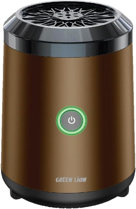 Green Lion Smart Bakhour Rechargeable Electric Car Incense Burner, USB-C Portable Mini Burner, Aluminum Alloy Design, Strong Power for Fast Burning, Long-Lasting Fragrance - Green