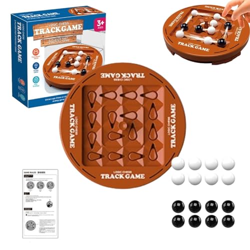 Orbital Logic Board Game, Educational Orbit Logic, Chess Track for 2 Player, Parent-Child Interactive Toys for Party Favor (grey)