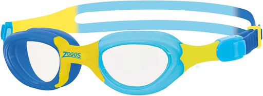Zoggs Unisex Kids Little Super Seal Swimming Goggle (pack of 1) - One Size Blue / Yellow / Clear