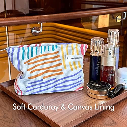 STARDW Flower Cosmetic Bags Makeup Bags for Women and Girls,Travel Makeup Bag Large Capacity Canvas Makeup Bag,Makeup Organizer Bag Zipper Pouch, Embossed pink, Large Capacity Aesthetic Makeup Bags
