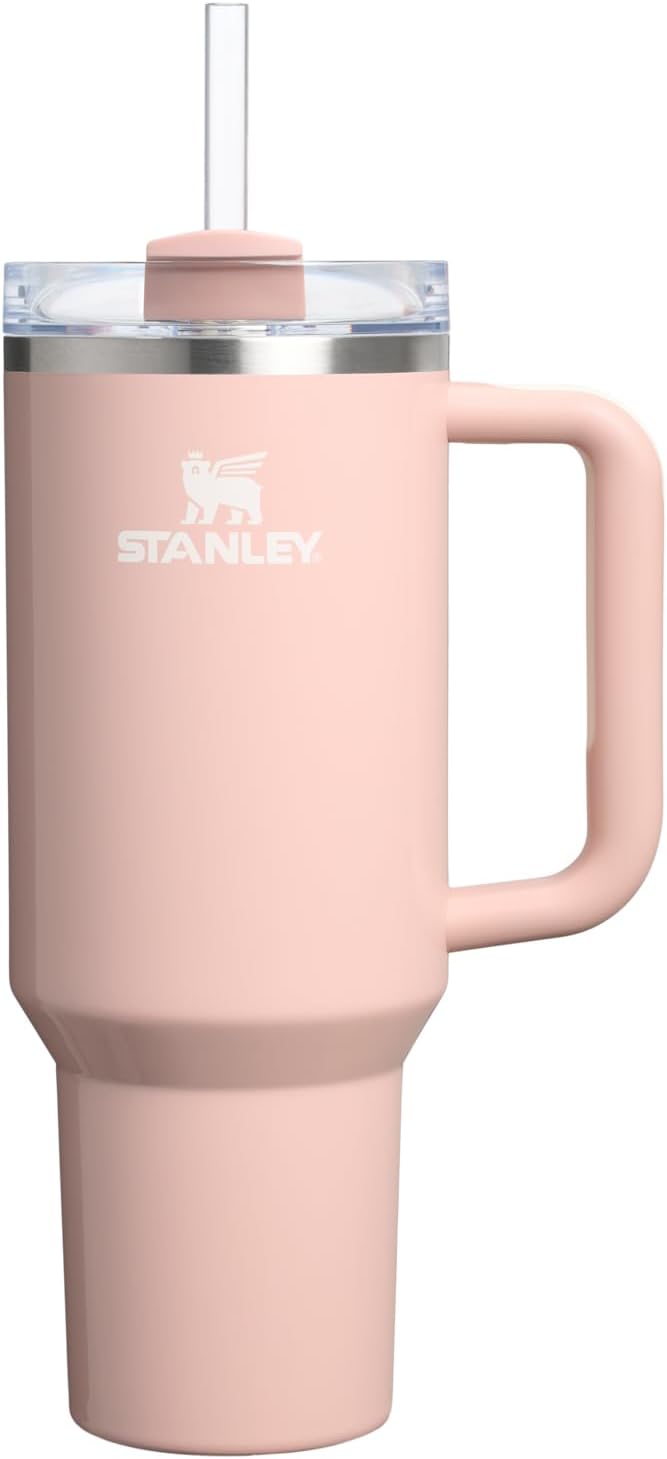Stanley Quencher H2.0 Tumbler with Handle & Straw 30 oz | Twist On 3-Way Lid | Cupholder Compatible for Travel | Insulated Stainless Steel Cup | BPA-Free | Cherry Blossom