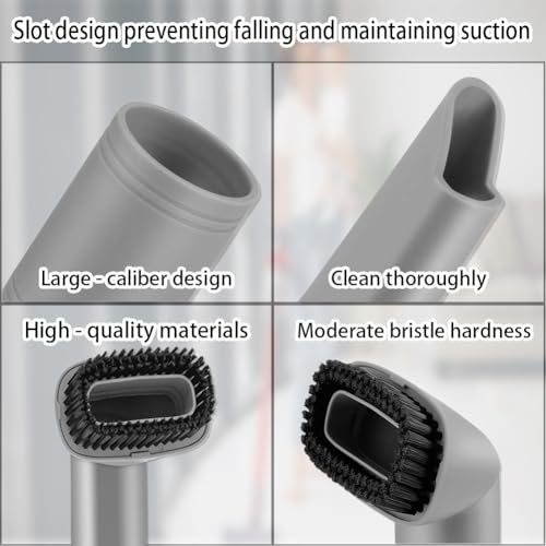 S YTALAND 2 Pack Crevice Tool and DUST Brush Compatible with Shark Navigator Lift-Away Vacuum Cleaner Models NV350, NV352, NV355, UV440, Replace Part # 112FFJ
