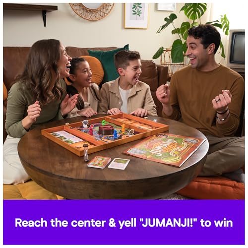 Spin Master Games Jumanji The The Classic Scary Adventure Family Board Game Based on The Action-Comedy Movie, for Kids and Adults Ages 8 & up