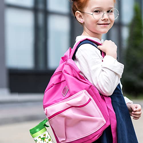 SUPERFA Kids Water Bottles with Spray Mist, BPA Free Kids Drinking Bottles with Spray, 420ml Spray Water Bottle for Kids School and Cooling, Green