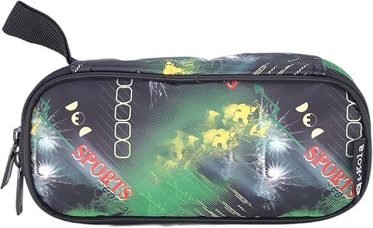 18-Inch Big Wheel Kids' School Trolley Backpack with Lunch Bag & Pencil Case. (SPORTS GREEN DESIGN)