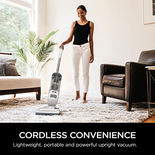 Shark Navigator Freestyle Upright Stick Cordless Bagless Vacuum for Carpet Hard Floor and Pet with XL Dust Cup and 2-Speed Brushroll (SV1106) White/Grey