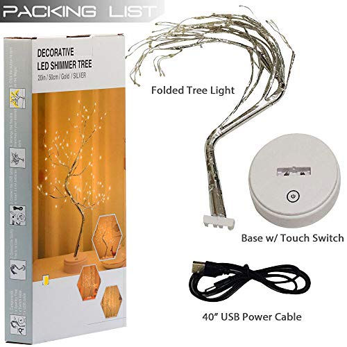 Bonsai Tree Light for Room Decor, Aesthetic Lamps for Living Room, Cute Night Light for House Decor, Good Ideas for Gifts, Home Decorations, Weddings,Christmas, Holidays and More (Warm White, 108 LED)