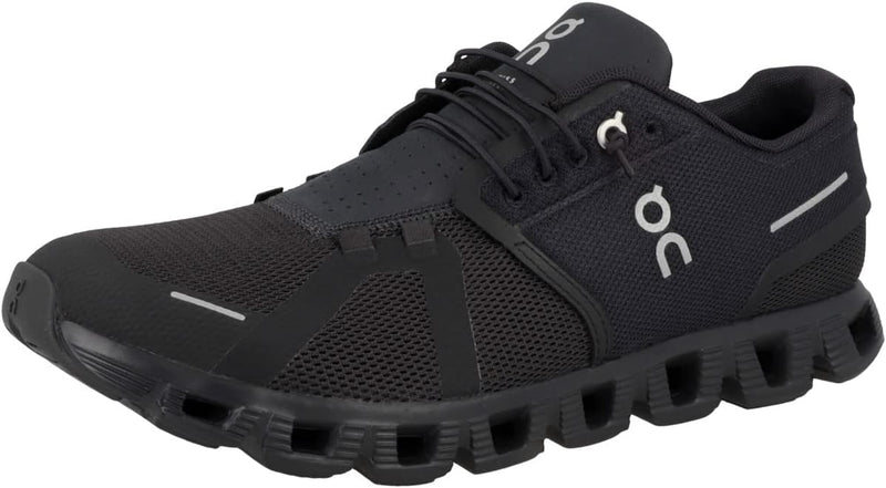 ON Men's Cloud 5 Sneakers, Black/White, 12