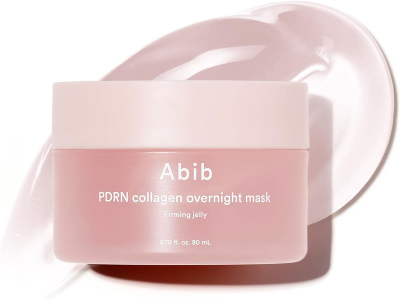 PDRN Collagen Overnight Mask Firming Jelly 2.7 fl oz Korean Overnight Sleeping Cream Mask Moisturizer for Glass Skin Slugging Niacinamide Centella Peptides (Vegan PDRN/Firming Jelly) - Vegan PDRN (Firming Jelly)