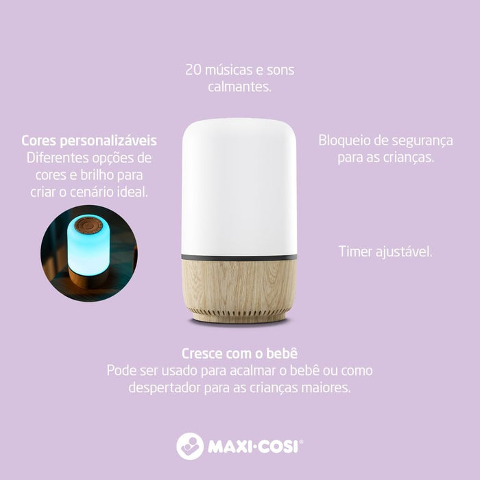 Maxi-Cosi See Baby Monitor, 24/7 Reassurance, Monitor with Camera (1080p HD) and Audio, Compatible with Alexa and Google Assistant, White Wood, 2 Year Warranty
