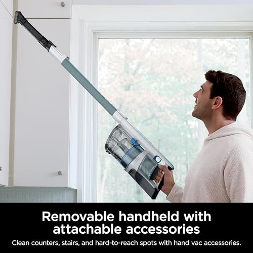 Shark PowerPro Plus Cordless Stick Vacuum, Lightweight, Rechargeable, FloorDetect Technology, HEPA Filter, Up to 50-Minute Runtime, Powerful Pet Hair Pickup, Carpets & Hard Floors, Pure Water, IZ377H