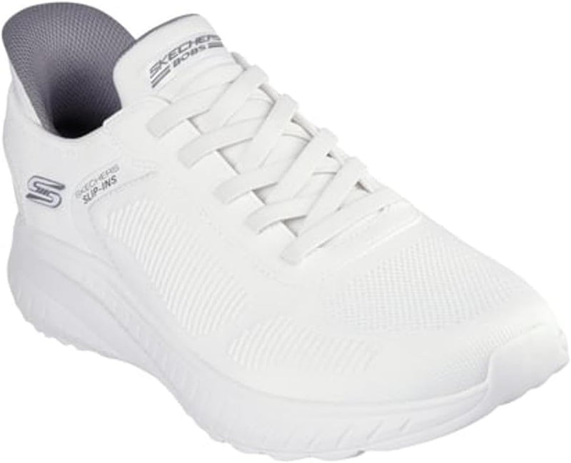 Men's Hands Free Slip-ins Squad Chaos-Solid Step Sneaker - White